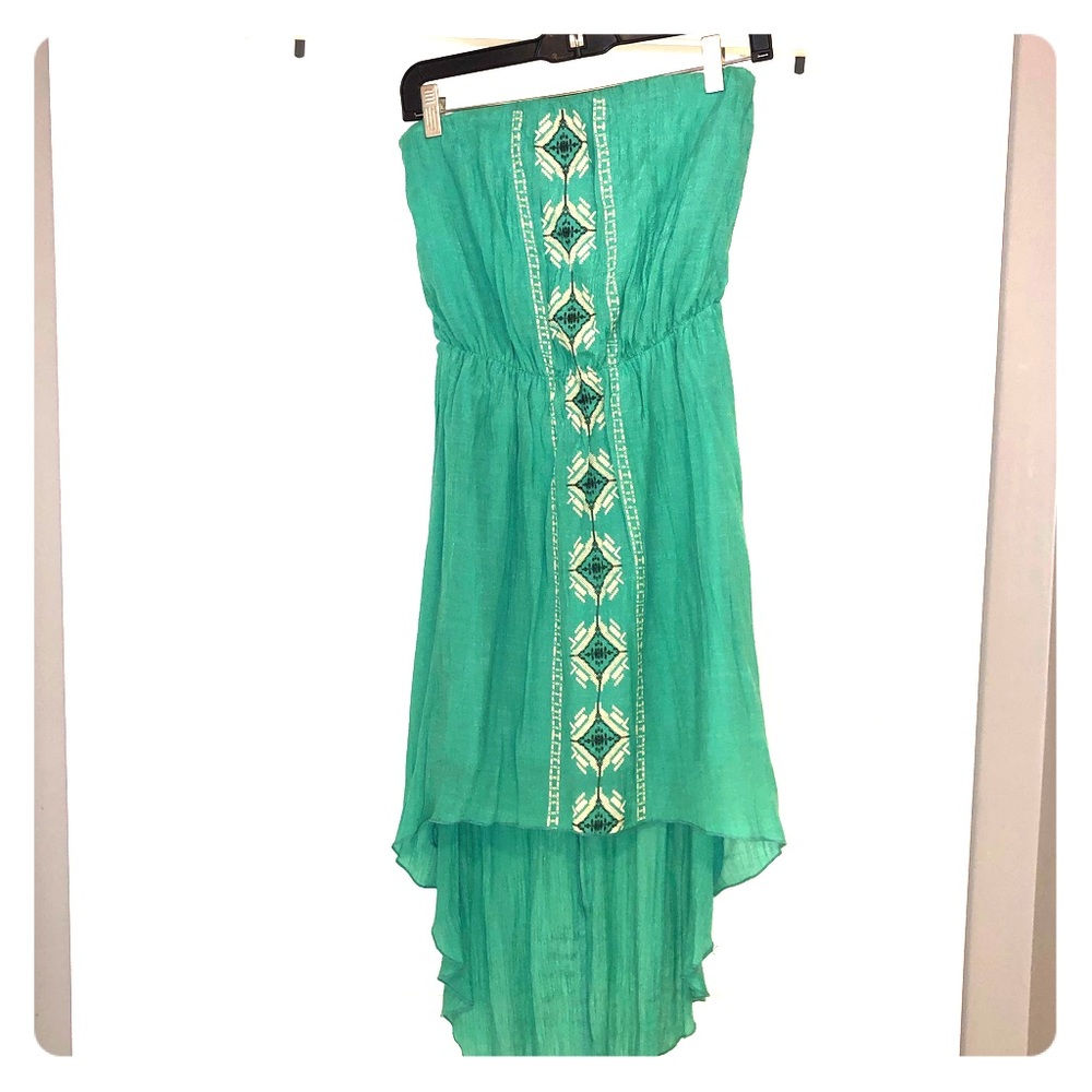 Strapless High- Low Dress